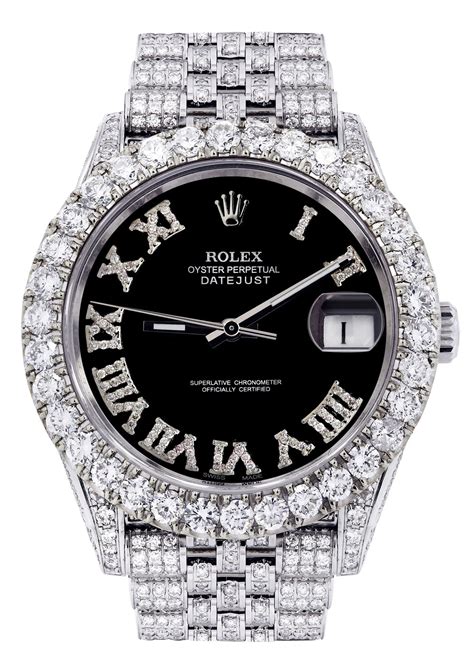 rolex iced out band|fully iced out rolex watch.